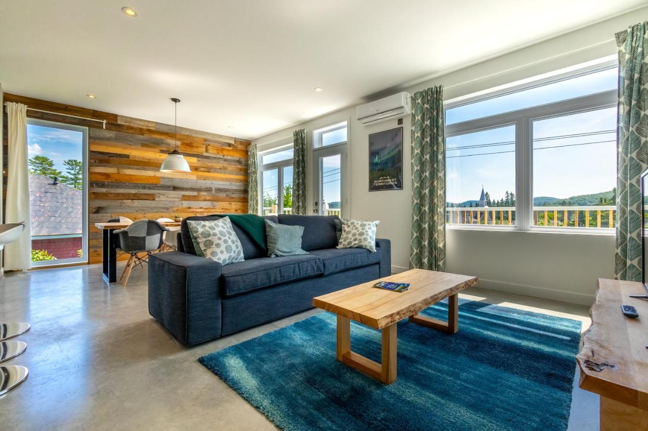 Hotel-Appartements De La Gare Val-David Ngoại thất bức ảnh